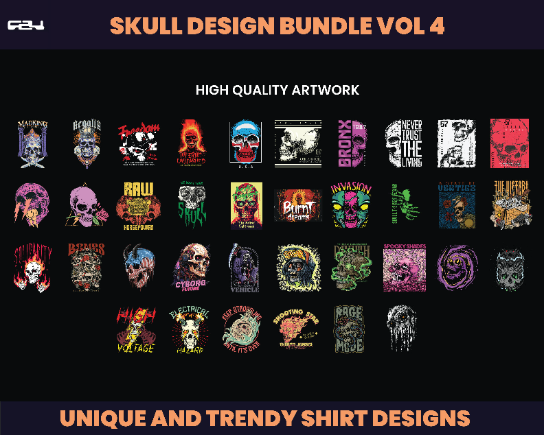 86 T-shirt designs bundle, skull skeleton street wear design bundle, rock design, Aesthetic Design, Urban design, Graphics shirt , DTF, DTG