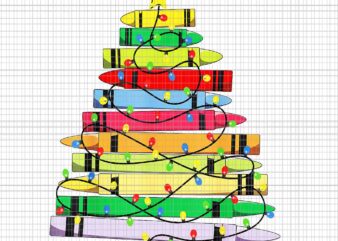 Crayon Christmas Tree Teacher Student Xmas Png, Crayon Christmas Png, Student Xmas Png, Teacher Xmas Png