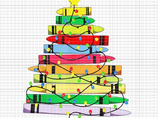 Crayon christmas tree teacher student xmas png, crayon christmas png, student xmas png, teacher xmas png t shirt vector file