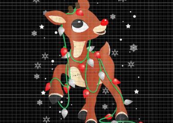 Rudolph The Red Nose Reindeer Png, Rudolph Reindeer Png, Reindeer Christmas Png t shirt design online