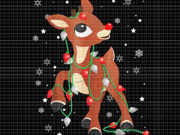 Rudolph the red nose reindeer png, rudolph reindeer png, reindeer christmas png t shirt design online