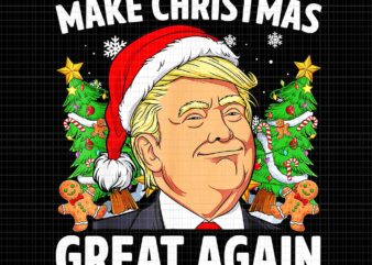 Trump Make Christmas Great Again Christmas Png, Trump Christmas Png, Trump Xmas Png t shirt designs for sale