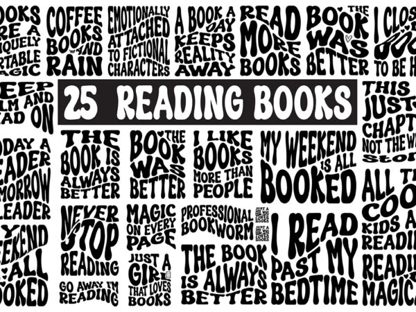 Reading books svg bundle, books svg t shirt design online