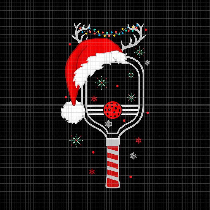 Pickleball Player Christmas Holiday Reindeer Xmas Png, Pickleball Player Christmas Png, Reindeer Christmas Png