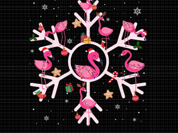 Christmas flamingo santa hat xmas lights flamingo snowflakes png, flamingo christmas png, flamingo xmas t shirt vector file
