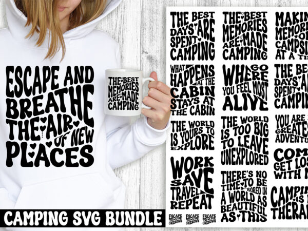 Camping svg bundle t shirt vector file