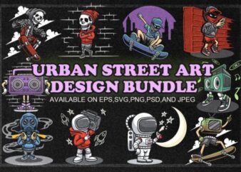 Best Selling Urban street art shirt design bundle 2