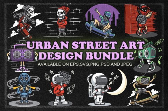 Best selling urban street art shirt design bundle 2