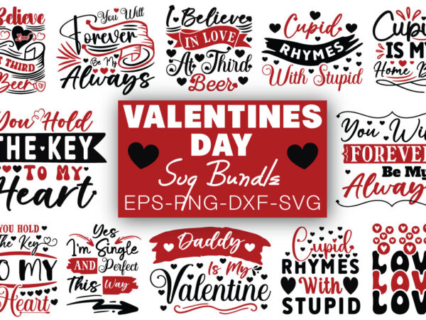 Valentine day t-shirt bumndle valentine day svg bumndle