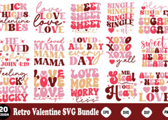 Valentine’s Day Retro SVG Bundle Retro Valentine Svg Bundle, Valentine Svg Bundle, Valentine Shirt Svg, Kids Valentine Svg, Retro Valentine