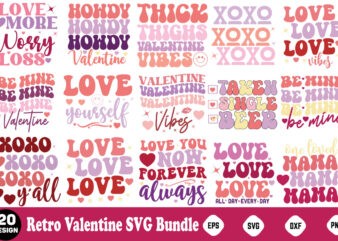 Valentine’s Day Retro SVG Bundle Retro Valentine Svg Bundle, Valentine Svg Bundle, Valentine Shirt Svg, Kids Valentine Svg, Retro Valentine