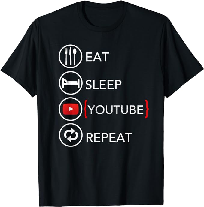 Video Blogger Vlogger Like Subscribe Podcaster T-Shirt