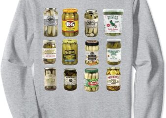 Vintage Canned Pickles Lover Funny Trendy Women Men Sweatshirt