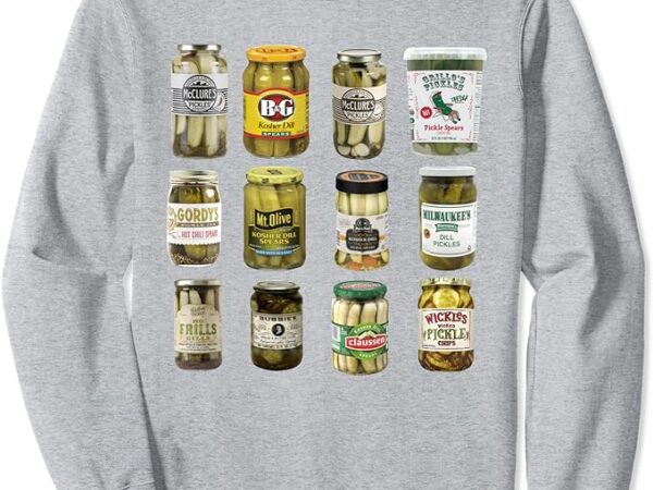 Vintage canned pickles lover funny trendy women men sweatshirt