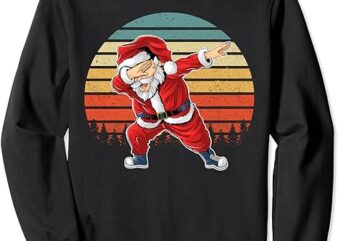 Vintage Dabbing Santa Claus Xmas Dab Christmas Sweatshirt