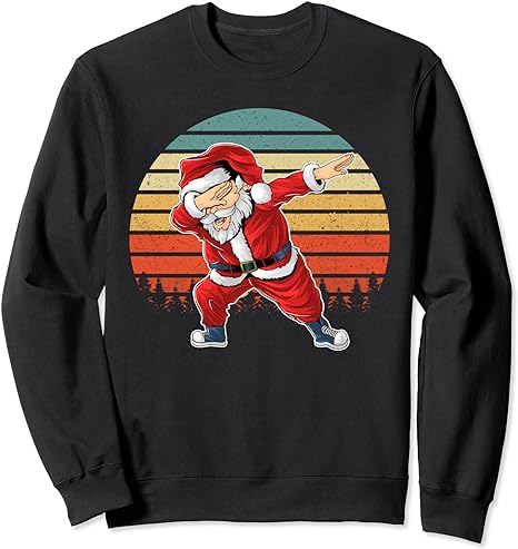 Vintage Dabbing Santa Claus Xmas Dab Christmas Sweatshirt