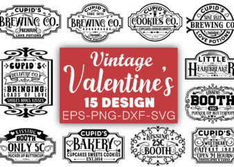 Vintage Valentines Day T-shirt Bundle Vintage Valentines Day Svg Bundle