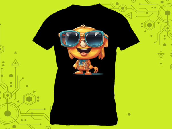 Illustrate your passion cyber punk toon clipart for trendy t-shirt designs