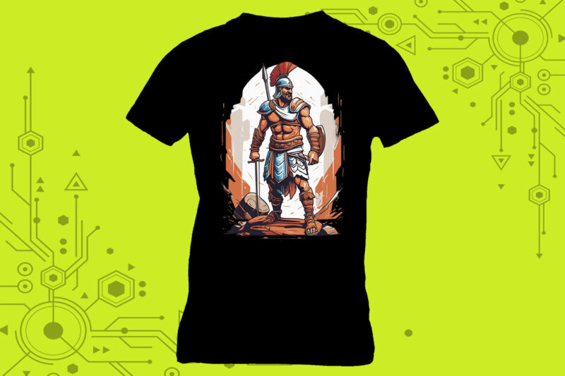 Trendy T-Shirt Alert Embrace Your Love for Futuristic Punk Character Illustration Clipart crafted for Print on Demand websites