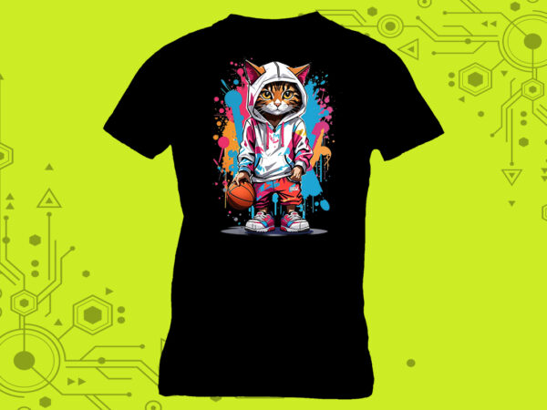 Futuristic character punk vibes elevate your t-shirt design