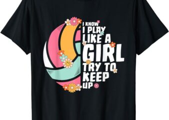 Volleyball For Teen Girls Women College Volleyball Lovers T-Shirt