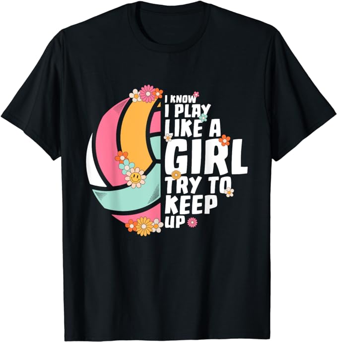 Volleyball For Teen Girls Women College Volleyball Lovers T-Shirt