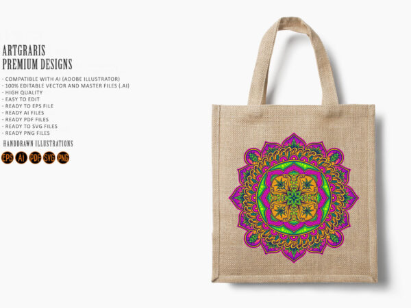 Weed leaf lotus mandala ornamental t shirt design for sale Weed leaf lotus mandala ornamental t shirt design for sale