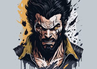 Xmen Wolverine graphic t shirt