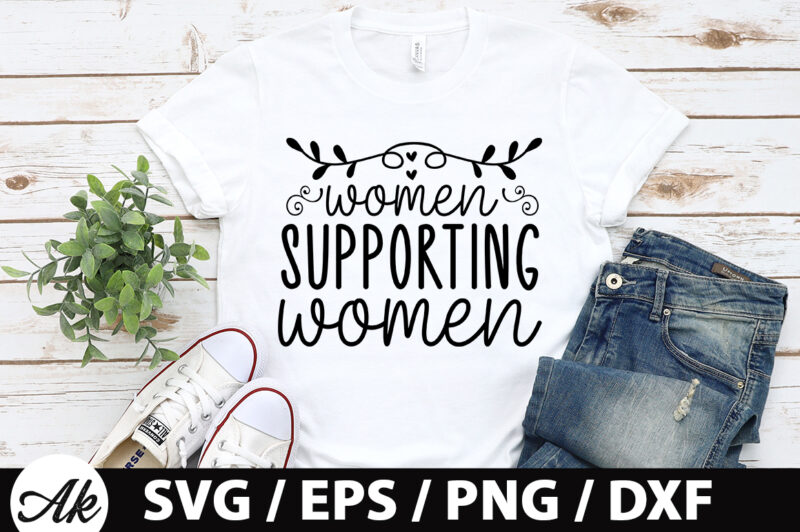 Women supporting women SVG