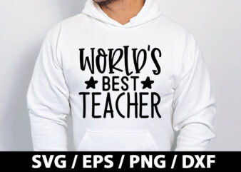 World’s best teacher SVG