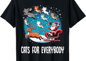 Xmas Cats For Everybody Christmas Cat T-Shirt