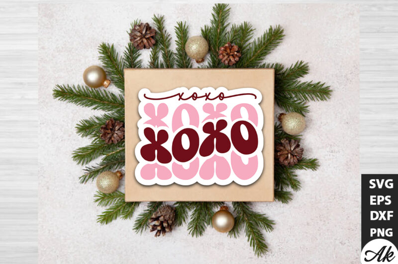 Xoxo Retro Stickers