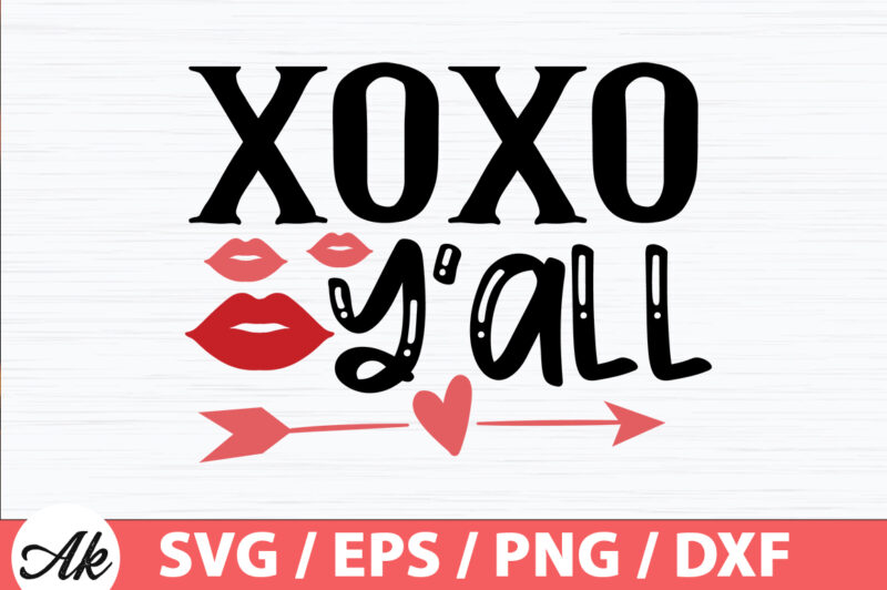 Xoxo y’all SVG