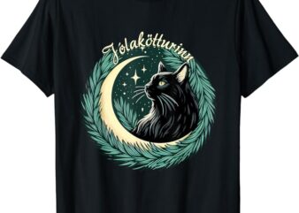 Yule Cat Jolakotturinn Icelandic Christmas Cat Love Feline T-Shirt