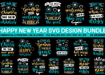 New Year T-shirt Design Bundle