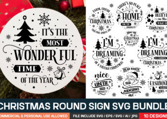 Christmas T-shirt Design Bundle