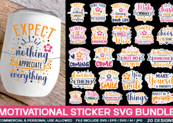 Motivational Sticker Svg Bundle,inspirational Svg bundle , Funny Sticker Svg Bundle, Free Svg Bundle