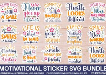 Motivational Sticker Svg Bundle ,Svg Bundle, Svg Files For Cricut, Svg Bundles, Svg For Shirts, Mom Svg, Svgs, Svg File, Svg Designs, Sarcas