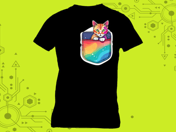 Sweet cat clipart masterpieces meticulously crafted for print on demand websites t shirt template vector Sweet cat clipart masterpieces meticulously crafted for print on demand websites t shirt template vector
