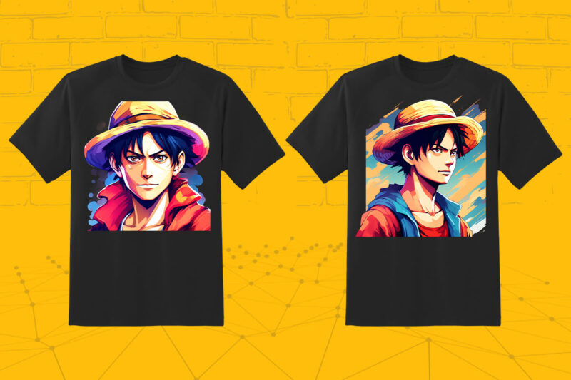 Anime Character 50 Illustration t-shirt design Bundle 4th Version