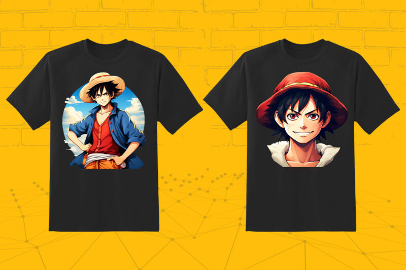 Anime Character 50 Illustration t-shirt design Bundle 4th Version