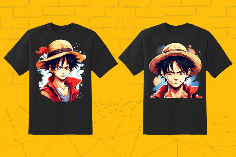 Anime Character 50 Illustration t-shirt design Bundle 4th Version