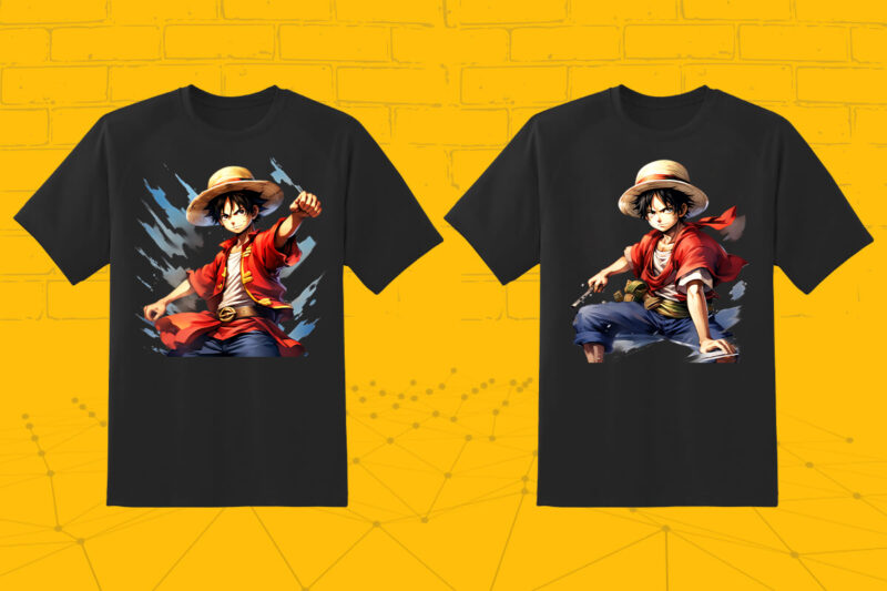 Anime Character 50 Illustration t-shirt design Bundle 4th Version