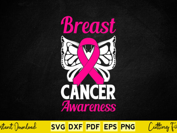 Breast cancer awareness svg png cutting printable files. t shirt template
