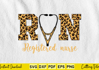 Funny Registered Nurse Svg Png Cutting Printable Files. t shirt graphic design