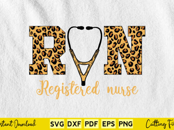 Funny registered nurse svg png cutting printable files. t shirt graphic design