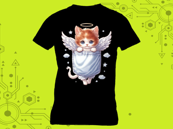 Cat illustrations in clipart, meticulously crafted for print on demand websites t shirt vector file