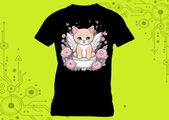 Pocket Kitty Artistry in Clipart curated specifically for Print on Demand websites t shirt illustration