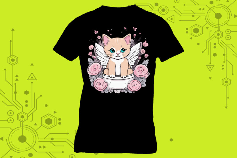 Pocket Kitty Artistry in Clipart curated specifically for Print on Demand websites