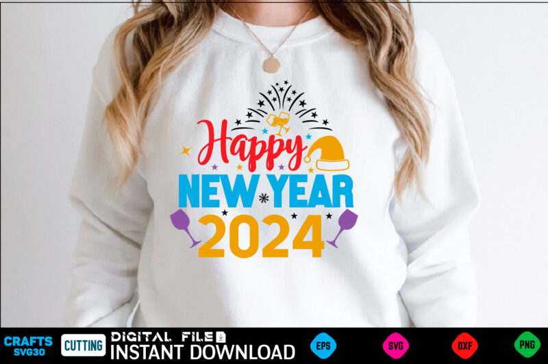 Happy New Year Svg Bundle New Year Happy New Year Svg Bundle, Heather Roberts Art, Cricut Cut Files, Instant Download, Sublimation Files, S